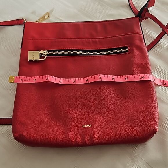 HOST PICK🥳 Aldo Women's Faux Leather CrossBody Shoulder Bag 10×11" Red - Picture 16 of 16